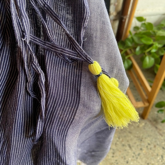 Cotton Tassel Poncho - Picture 7 of 7